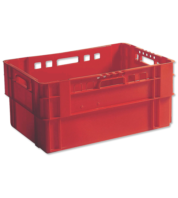 Přepravka EU3 červená, OÚ, uzavřená